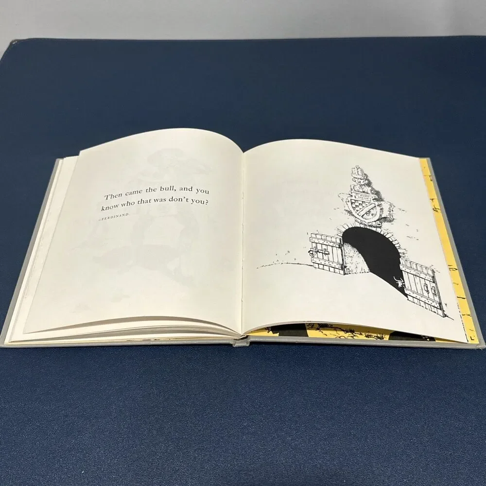 VTG 1964 The Story of Ferdinand HC Illus Book Munro Leaf Robert Lawson Viking - Picture 4 of 6